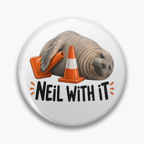 Item preview, Neil The Seal Funny Elephant Seal designed and sold by Eh Plus Designs.