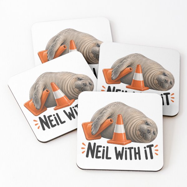 Item preview, Neil The Seal Funny Elephant Seal designed and sold by Eh Plus Designs.