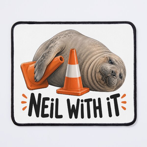 Item preview, Neil The Seal Funny Elephant Seal designed and sold by Eh Plus Designs.