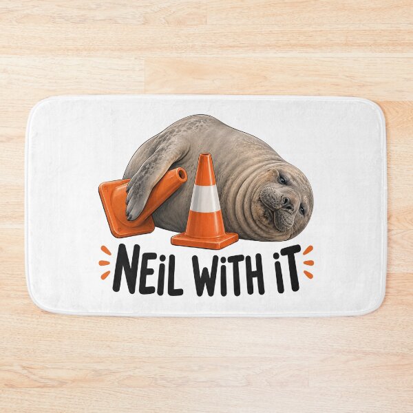 Item preview, Neil The Seal Funny Elephant Seal designed and sold by Eh Plus Designs.