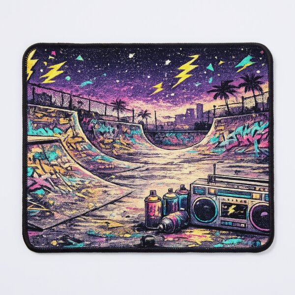 Item preview, Skate Park Graffiti Boombox Urban - Colorful Street Art designed and sold by irfanshikh.