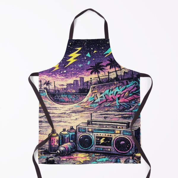 Item preview, Skate Park Graffiti Boombox Urban - Colorful Street Art designed and sold by irfanshikh.