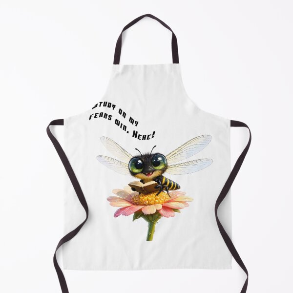Item preview, Study Or My Fears Win Hehe Cute Cartoon Bee designed and sold by canvahub.