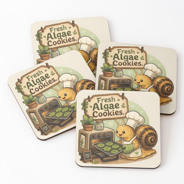 Item preview, Fresh Algae Cookies Funny Aquarium Snail designed and sold by SimplePoDesign.