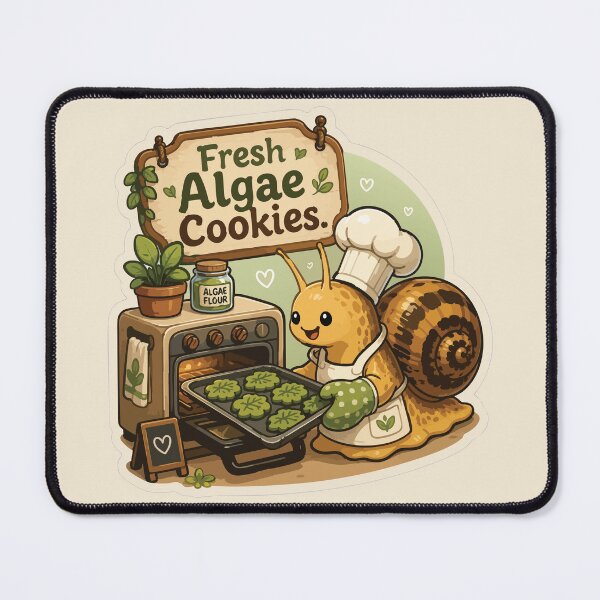 Item preview, Fresh Algae Cookies Funny Aquarium Snail designed and sold by SimplePoDesign.