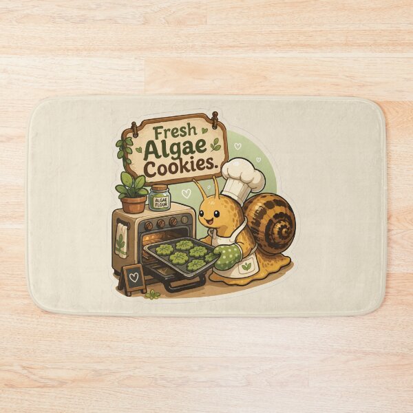 Item preview, Fresh Algae Cookies Funny Aquarium Snail designed and sold by SimplePoDesign.