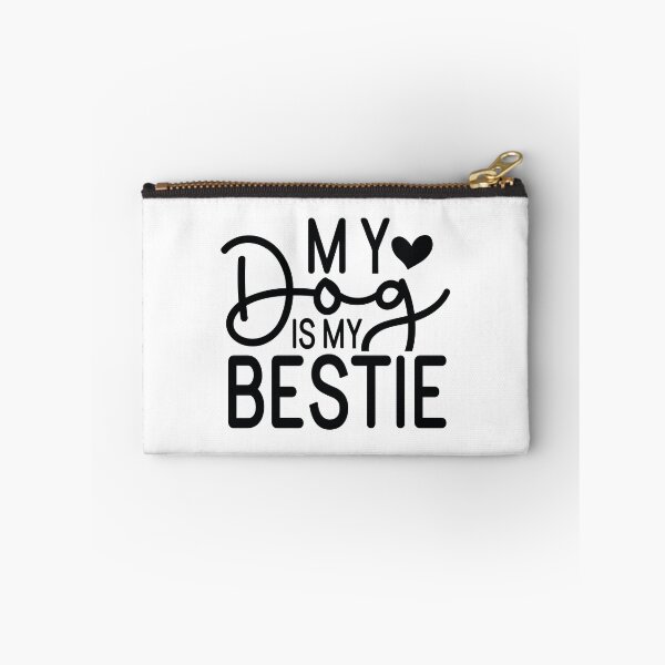 Item preview, My Dog Is My Bestie - Funny Dog Quotes Retro Vintage Aesthetic Best Puppy Mother Fur Mom Animal Gift designed and sold by FuzionRaptor.