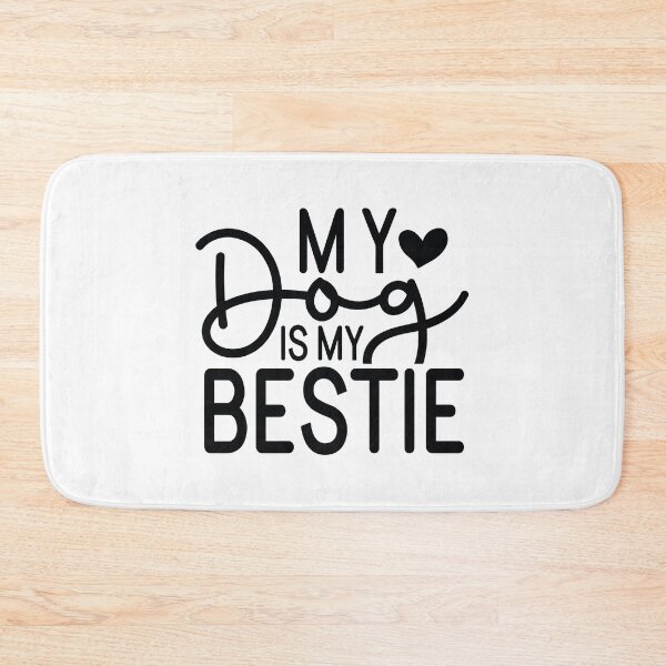 Item preview, My Dog Is My Bestie - Funny Dog Quotes Retro Vintage Aesthetic Best Puppy Mother Fur Mom Animal Gift designed and sold by FuzionRaptor.