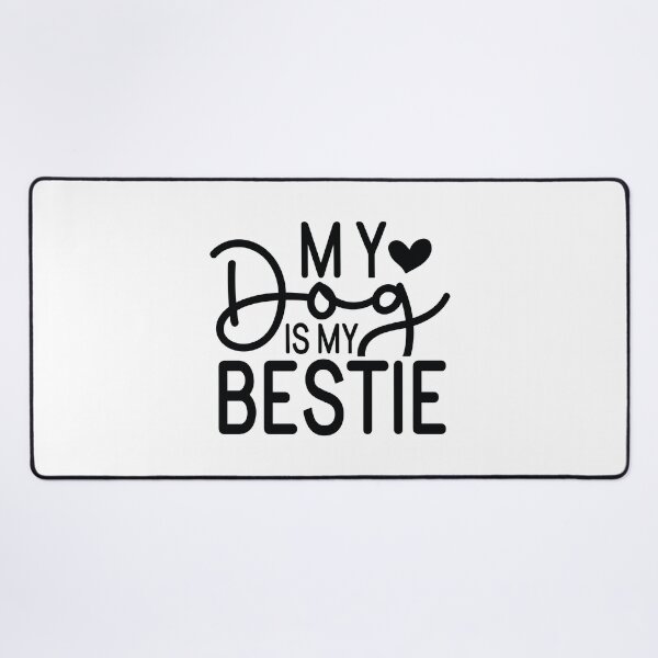 Item preview, My Dog Is My Bestie - Funny Dog Quotes Retro Vintage Aesthetic Best Puppy Mother Fur Mom Animal Gift designed and sold by FuzionRaptor.