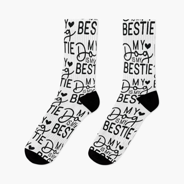 Item preview, My Dog Is My Bestie - Funny Dog Quotes Retro Vintage Aesthetic Best Puppy Mother Fur Mom Animal Gift designed and sold by FuzionRaptor.
