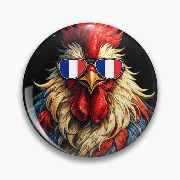 Item preview, Majestic French Gallic Rooster with France Flag Sunglasses designed and sold by Vermanartist.