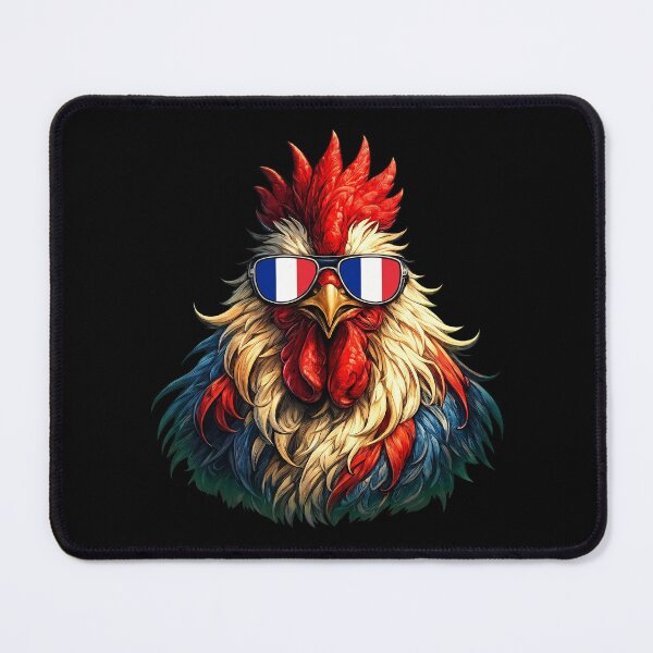 Item preview, Majestic French Gallic Rooster with France Flag Sunglasses designed and sold by Vermanartist.