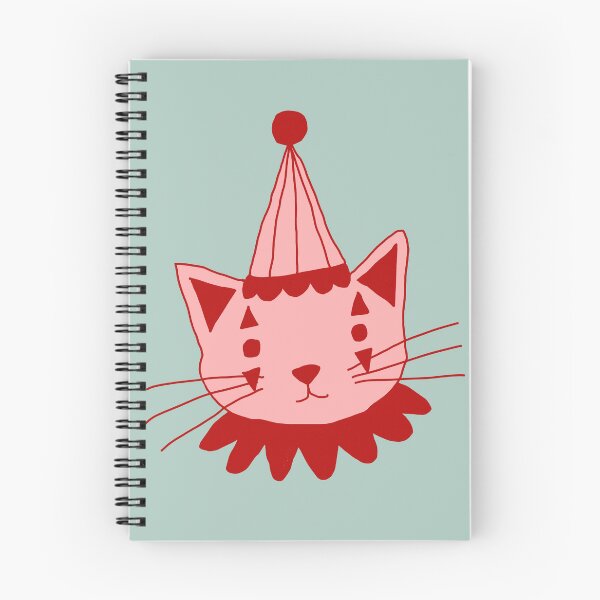 Item preview, Pink and Red Clown Cat designed and sold by lixiezil.