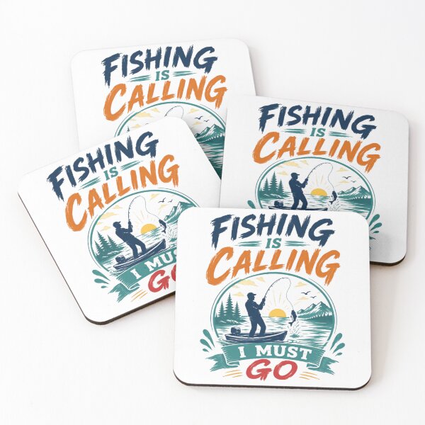 Item preview, Fishing Is Calling I Must Go Fisherman Angler Enthusiast Hobby designed and sold by SkeletonsDanger.