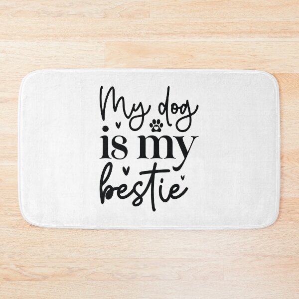 Item preview, My Dog Is My Bestie - Cute Retro Puppy Gift Dog Quotes Cool Mother Matching Family Owner Girl Mom Apparel Art designed and sold by FuzionRaptor.