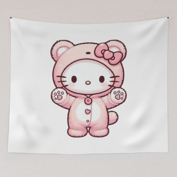 Item preview, Pink Kawaii Kitty Character designed and sold by nyxium-art.