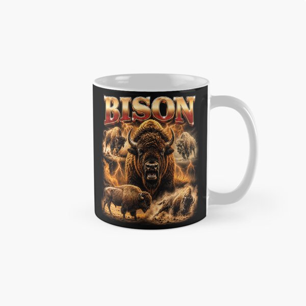 Item preview, Bison Thunderstorm Wildlife Collage designed and sold by OceanBandwear.