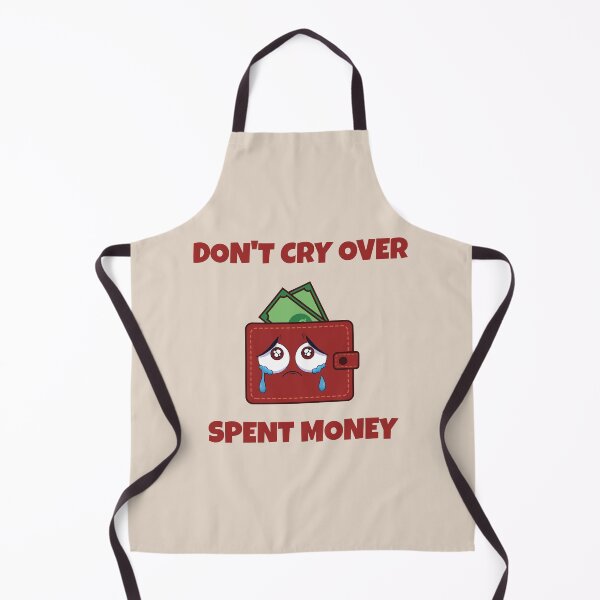Item preview, Don't Cry Over Spent Money Funny Wallet Parody Quote 2 designed and sold by WordPlayStudio.