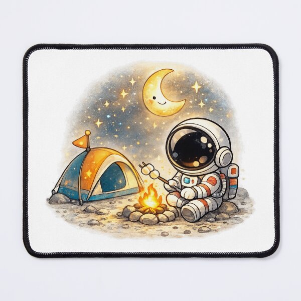 Item preview, Cute Astronaut Camping on the Moon | Kawaii Space Campfire | Cozy Cosmic Adventure | Adorable Galaxy Explorer | Astronomy Lover Gift | Whimsical Space Sticker designed and sold by MrDev.