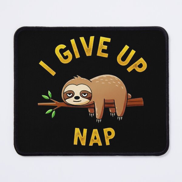 Item preview, I Give Up Nap Funny Sloth Retro Cartoon Graphic designed and sold by DigitalArtx-com.