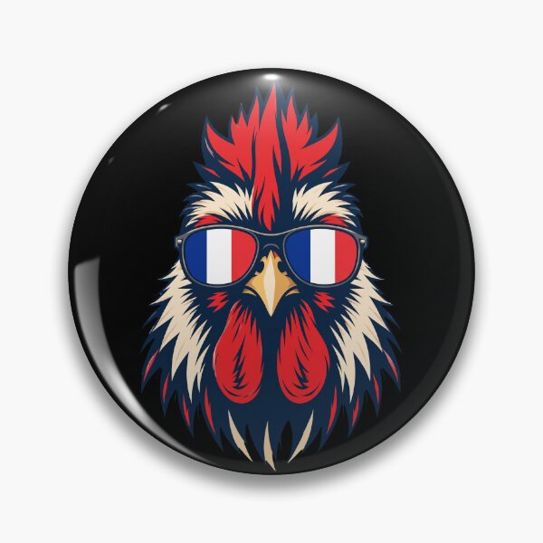 Item preview, Cool Gallic Rooster with France Flag Sunglasses designed and sold by Vermanartist.