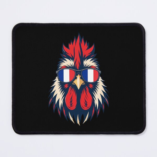 Item preview, Cool Gallic Rooster with France Flag Sunglasses designed and sold by Vermanartist.