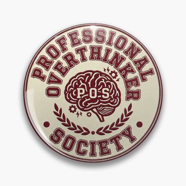 Item preview, Professional Overthinker Society designed and sold by StickVerse by Owais.