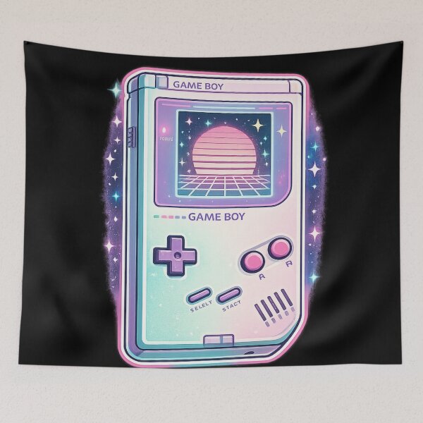 Item preview, Game Boy Vaporwave Retro Handheld - Nostalgic Gaming designed and sold by irfanshikh.