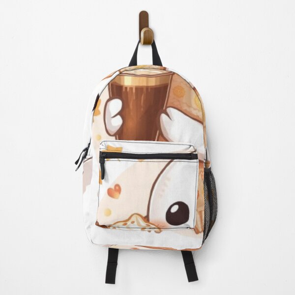 Item preview, Cute Cozy Ghost Coffee Deluxe Sticker | Luxury Kawaii Autumn Ghost designed and sold by Stylestickers55.