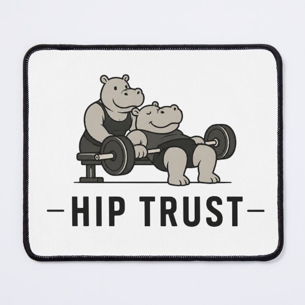 Item preview, Hip Trust Funny Gym Hippo Pun designed and sold by NicramR.