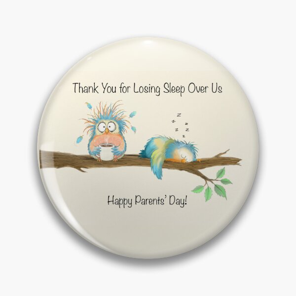 Item preview, Happy Parents Day Funny Exhausted Birds designed and sold by daphsam.