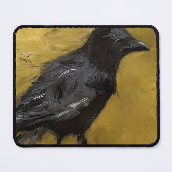 Artikelvorschau, Markantes Rabenmotiv in Schwarz und Gold – Originalkunstwerk entworfen und verkauft von BuckaBaby.
