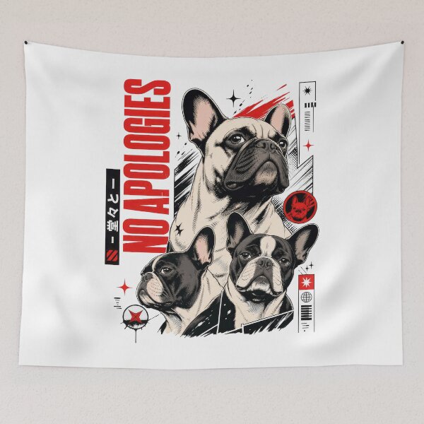 Item preview, French Bulldog No Apologies Urban Streetwear Dog designed and sold by AntiqueImages.