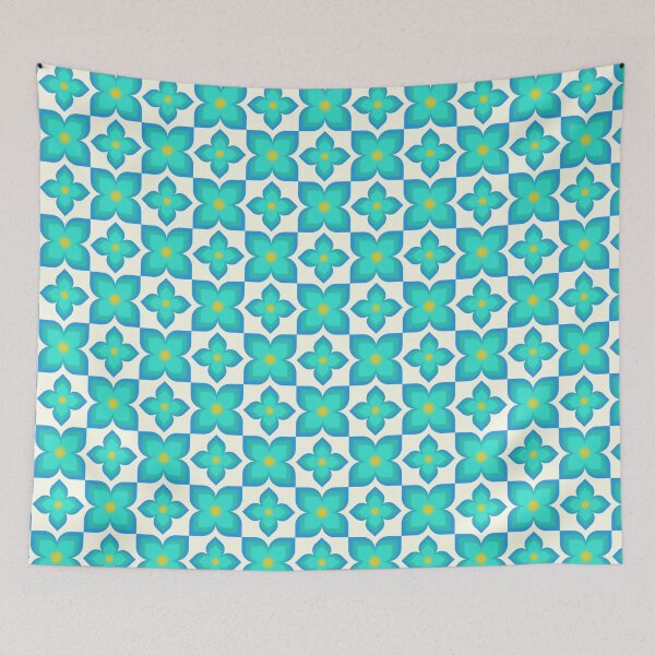 Item preview, Retro Flower Quilt Square Grant Square Floral designed and sold by HydrangeaDelMar.