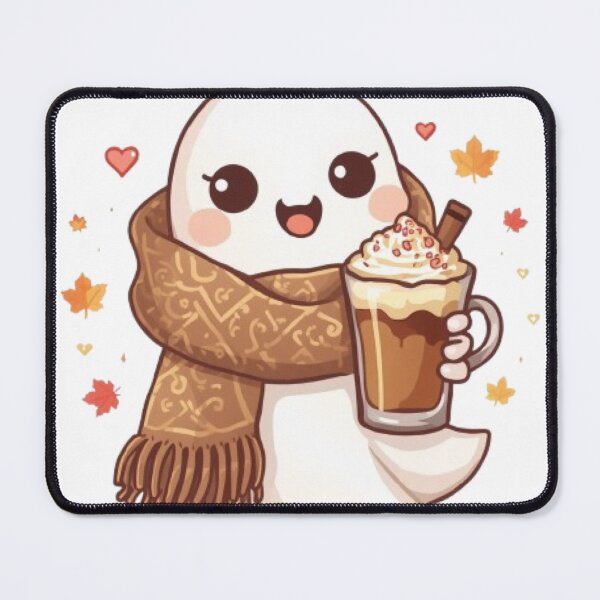 Item preview, Deluxe Cozy Ghost Coffee | Cute Kawaii Ghost Autumn Sticker designed and sold by Stylestickers55.