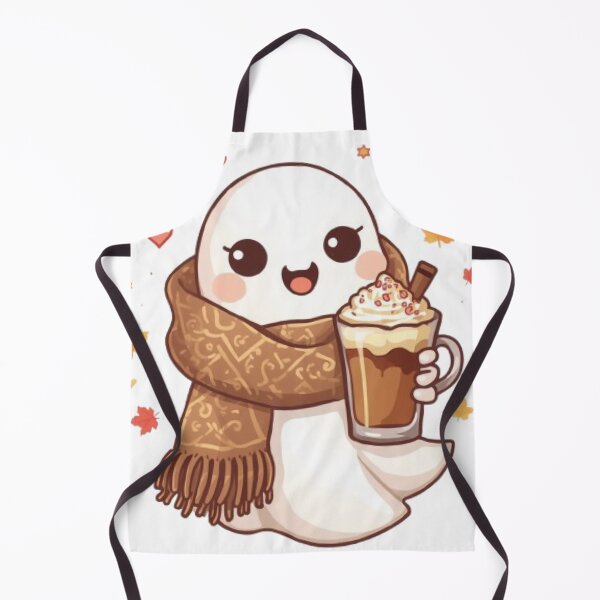 Item preview, Deluxe Cozy Ghost Coffee | Cute Kawaii Ghost Autumn Sticker designed and sold by Stylestickers55.