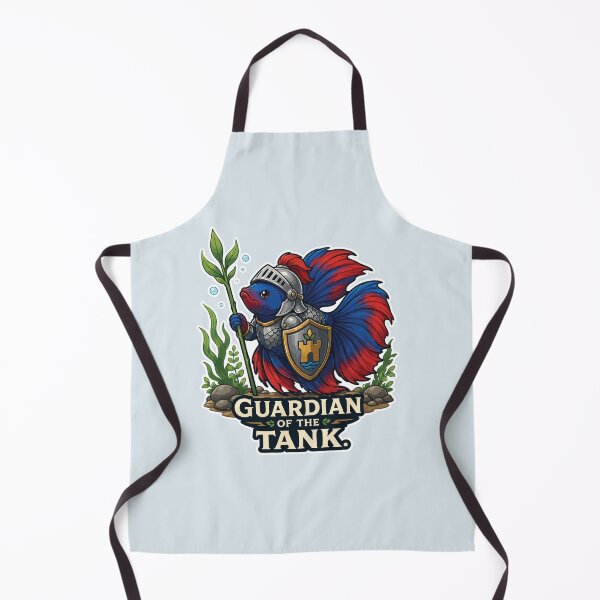 Item preview, Guardian of the Tank Funny Betta Fish designed and sold by SimplePoDesign.