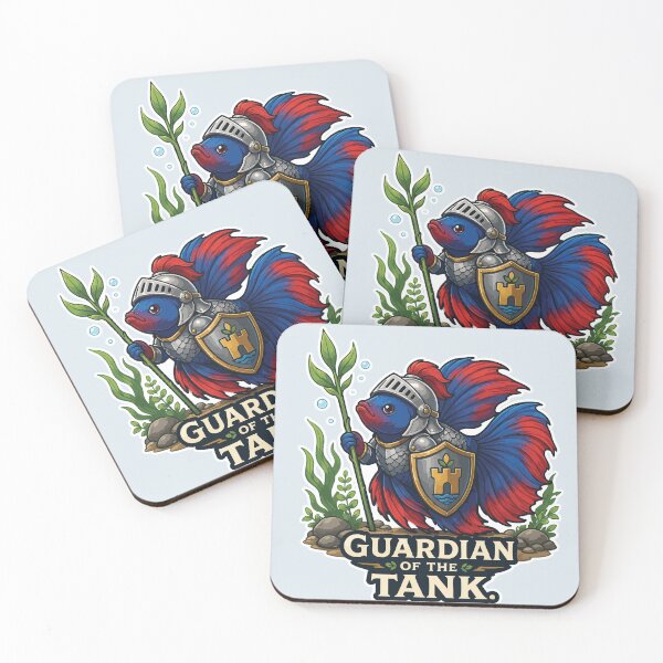 Item preview, Guardian of the Tank Funny Betta Fish designed and sold by SimplePoDesign.