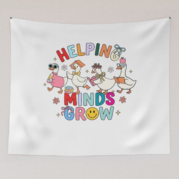 Item preview, Helping Minds Grow Teacher Back to School Goose designed and sold by KroghDs.