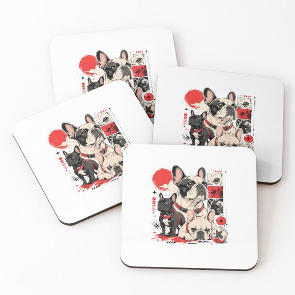 Item preview, Harajuku French Bulldog Urban Kawaii Dog Art designed and sold by AntiqueImages.