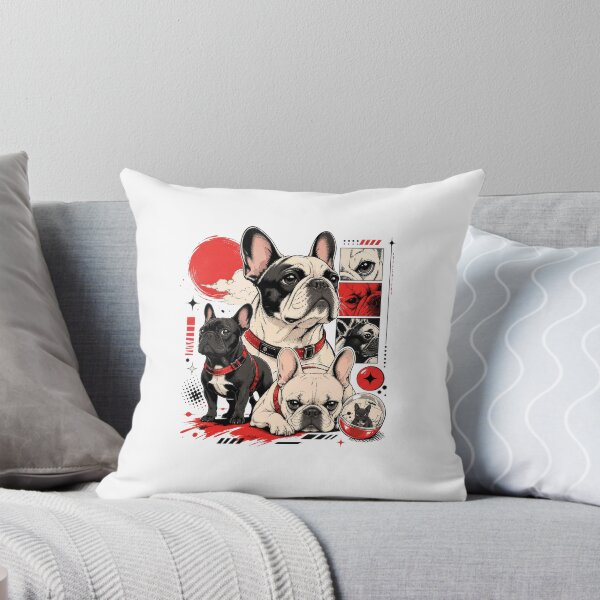 Item preview, Harajuku French Bulldog Urban Kawaii Dog Art designed and sold by AntiqueImages.