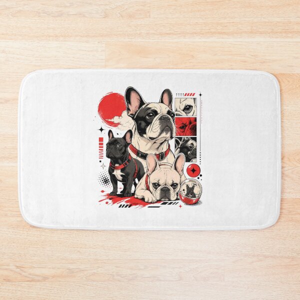 Item preview, Harajuku French Bulldog Urban Kawaii Dog Art designed and sold by AntiqueImages.