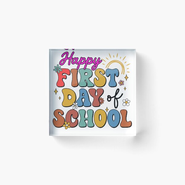 Item preview, Groovy Retro First Day of School Kids Teacher designed and sold by KroghDs.