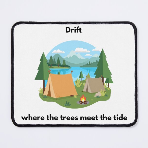 Item preview, Drift Where the Trees Meet the Tide – Forest and Water Nature Design designed and sold by EclairArtShop.
