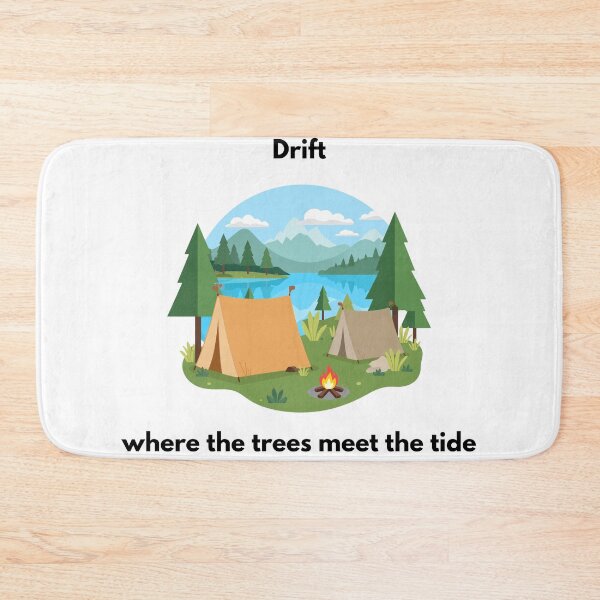 Item preview, Drift Where the Trees Meet the Tide – Forest and Water Nature Design designed and sold by EclairArtShop.