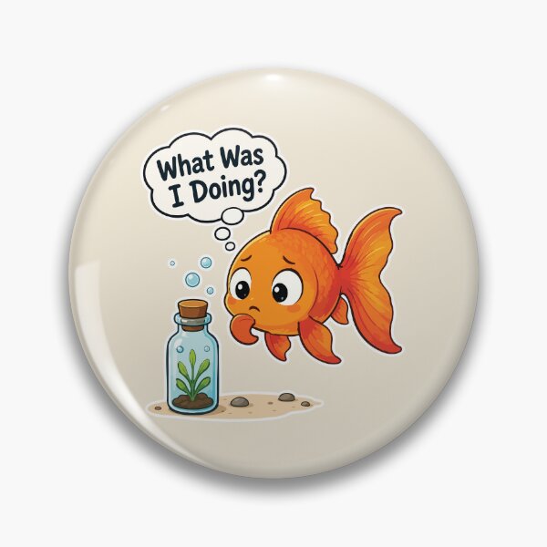 Item preview, What Was I Doing Funny Goldfish designed and sold by SimplePoDesign.
