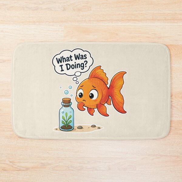 Item preview, What Was I Doing Funny Goldfish designed and sold by SimplePoDesign.