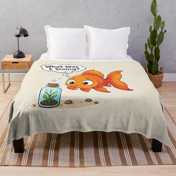 Item preview, What Was I Doing Funny Goldfish designed and sold by SimplePoDesign.