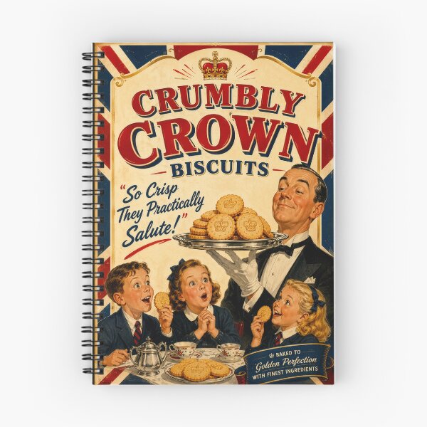 Item preview, Crumbly Crown Vintage Biscuit Poster designed and sold by AndyGordon125.