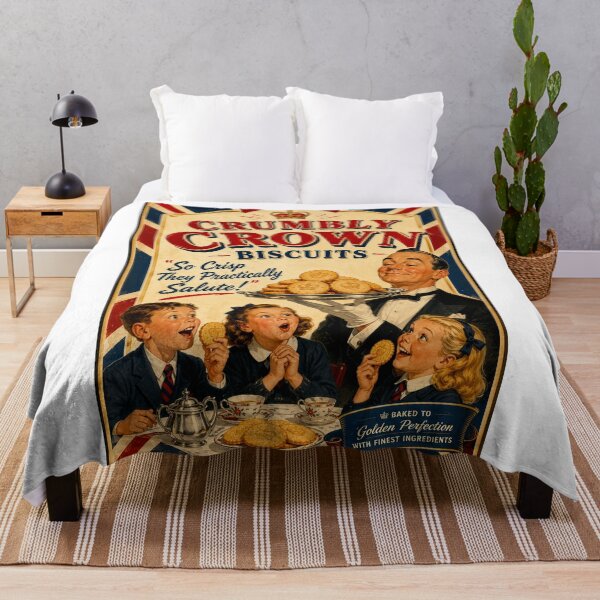 Item preview, Crumbly Crown Vintage Biscuit Poster designed and sold by AndyGordon125.